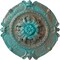 Ekena Millwork Southampton Ceiling Medallion, Hand-Painted Copper Green Patina, 16 1/2"OD x 2 3/8"P CM16SOCGS - alternate 1